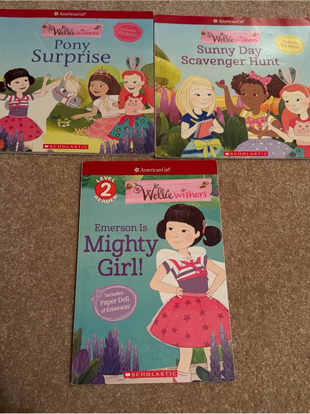 American Girl WellieWishers Book Set - Pink, Teal & Purple Covers